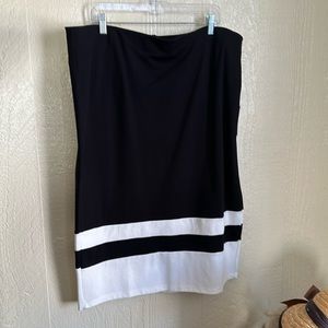 ELOQUII skirt. Size 22 with tags. Color black and white